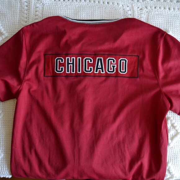 Carbon "Chicago" Embroidered Short Sleeve Jersey Tee Size Large - Picture 11 of 14
